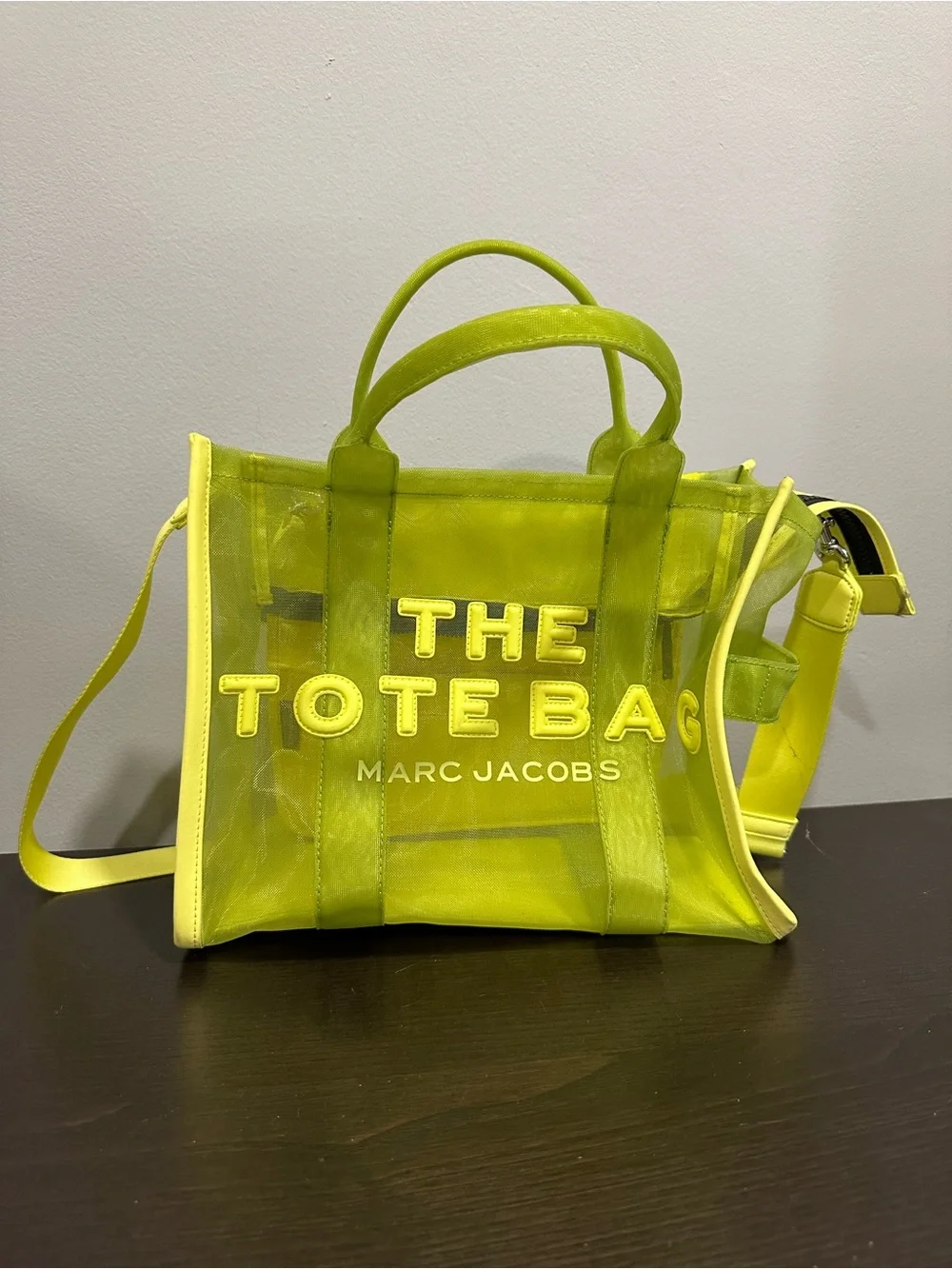 Marc Jacobs Neon Lime The Tote Bag
